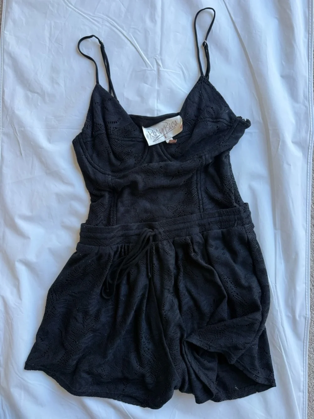 Rory Beca Black Lace Romper Jumpsuit - Picture 8 of 8